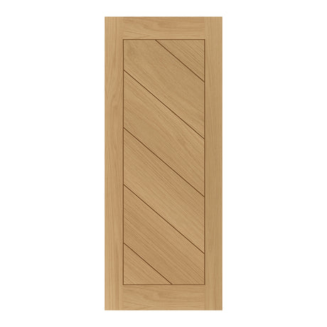 This is an image of Deanta Torino Prefinished Oak Doors available to order from T.H. Wiggans Ironmongery in Kendal