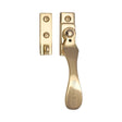 This is an image of a Heritage Brass - Casement Window Fastener Wedge Pattern Polished Brass Finish, v1005-pb that is available to order from T.H Wiggans Ironmongery in Kendal.