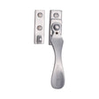 This is an image of a Heritage Brass - Casement Window Fastener Wedge Pattern Satin Chrome Finish, v1005-sc that is available to order from T.H Wiggans Ironmongery in Kendal.