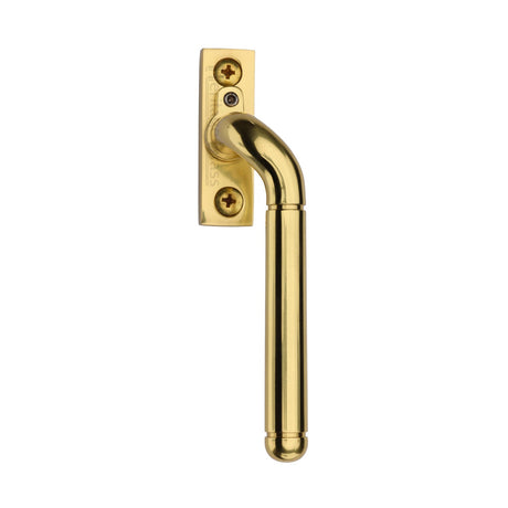This is an image of a Heritage Brass - Lockable Espagnolette Right Handed Polished Brass finish, v1006l-rh-pb that is available to order from T.H Wiggans Ironmongery in Kendal.