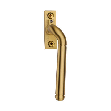 This is an image of a Heritage Brass - Lockable Espagnolette Right Handed Satin Brass finish, v1006l-rh-sb that is available to order from T.H Wiggans Ironmongery in Kendal.