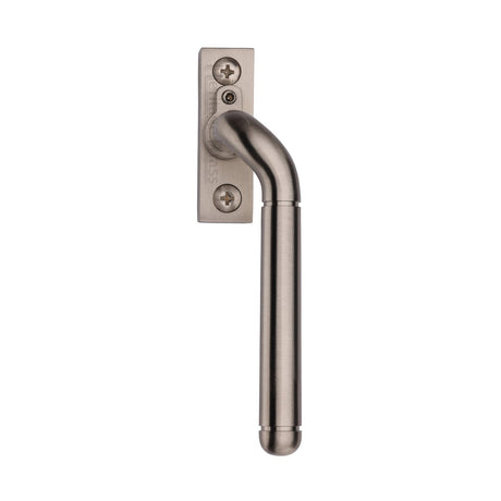 This is an image of a Heritage Brass - Lockable Espagnolette Right Handed Satin Nickel finish, v1006l-rh-sn that is available to order from T.H Wiggans Ironmongery in Kendal.