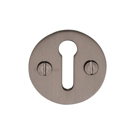 This is an image of a Heritage Brass - Keyhole Escutcheon Matt Bronze Finish, v1010-mb that is available to order from T.H Wiggans Ironmongery in Kendal.