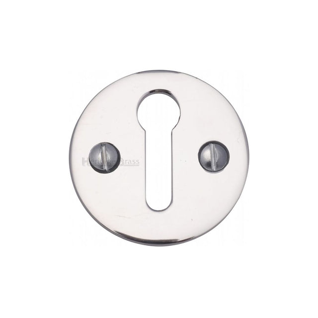 This is an image of a Heritage Brass - Keyhole Escutcheon Polished Chrome Finish, v1010-pc that is available to order from T.H Wiggans Ironmongery in Kendal.