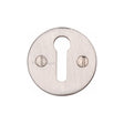 This is an image of a Heritage Brass - Keyhole Escutcheon Satin Nickel Finish, v1010-sn that is available to order from T.H Wiggans Ironmongery in Kendal.