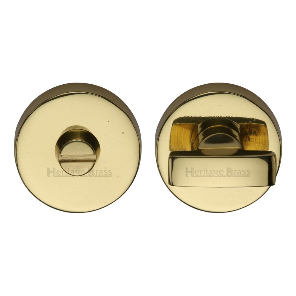 This is an image of a Heritage Brass - Thumbturn & Emergency Release Polished Brass Finish, v1018-pb that is available to order from T.H Wiggans Ironmongery in Kendal.