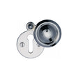 This is an image of a Heritage Brass - Covered Keyhole Round Polished Chrome Finish, v1020-pc that is available to order from T.H Wiggans Ironmongery in Kendal.