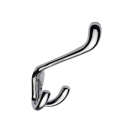 This is an image of a Heritage Brass - Hat and Coat Hook Polished Chrome Finish, v1058-pc that is available to order from T.H Wiggans Ironmongery in Kendal.