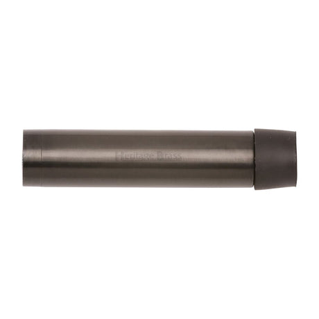 This is an image of a Heritage Brass - Cylindrical Door Stop Without Rose 76mm Matt Bronze Finish, v1081-76-mb that is available to order from T.H Wiggans Ironmongery in Kendal.