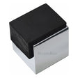 This is an image of a Heritage Brass - Door Stop Square Floor Mounted Design Polished Chrome Finish, v1082-pc that is available to order from T.H Wiggans Ironmongery in Kendal.
