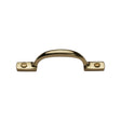 This is an image of a Heritage Brass - Pull Handle Russell Design 102mm Polished Brass Finish, v1090-102-pb that is available to order from T.H Wiggans Ironmongery in Kendal.
