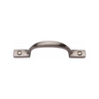 This is an image of a Heritage Brass - Pull Handle Russell Design 102mm Satin Nickel Finish, v1090-102-sn that is available to order from T.H Wiggans Ironmongery in Kendal.