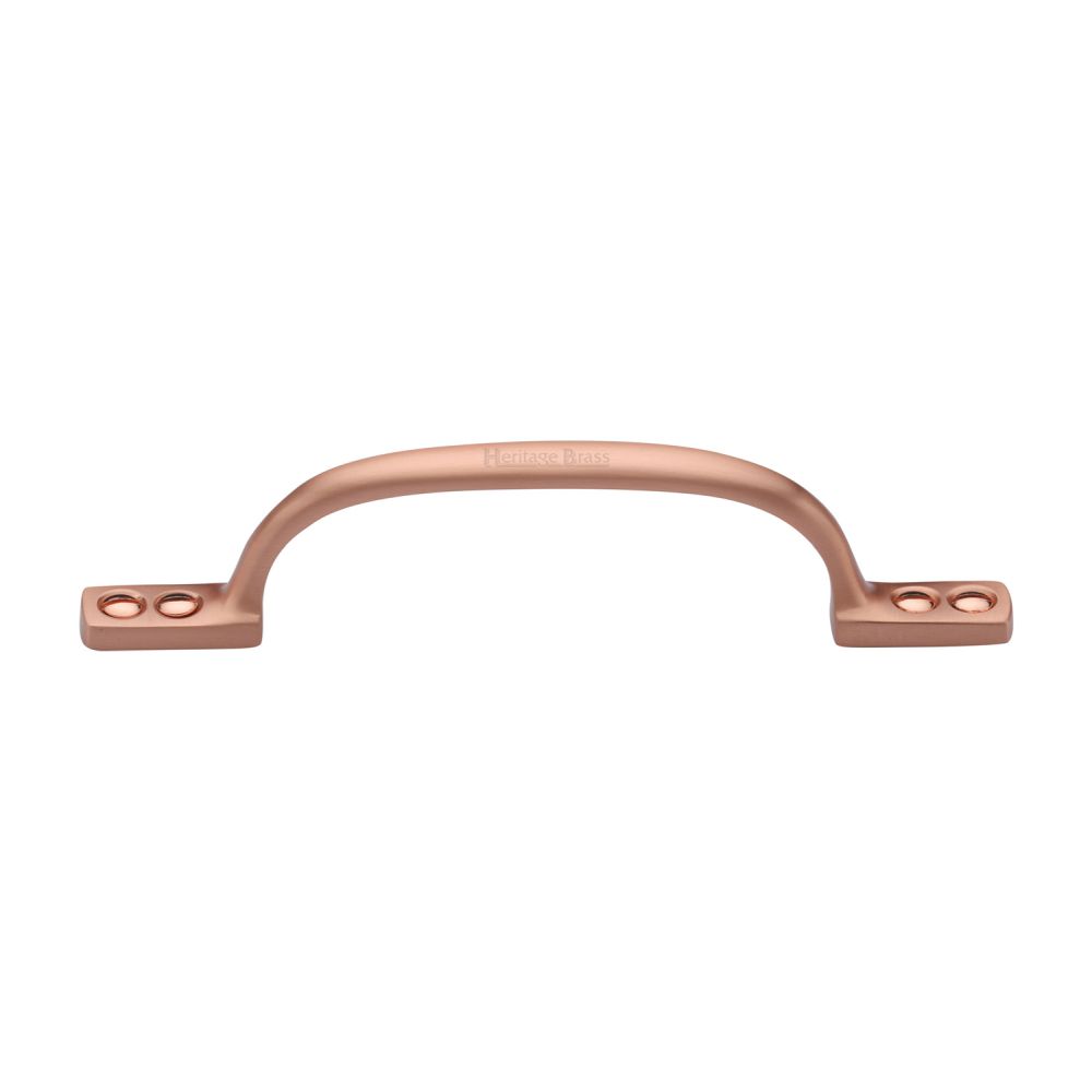 This is an image of a Heritage Brass - Pull Handle Russell Design 152mm Satin Rose Gold Finish, v1090-152-srg that is available to order from T.H Wiggans Ironmongery in Kendal.