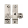 This is an image of a Heritage Brass - Sash Fastener Lockable Satin Nickel Finish, v1104l-sn that is available to order from T.H Wiggans Ironmongery in Kendal.