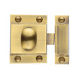 This is an image of a Heritage Brass - Cupboard Latch with Oval Turn Antique Brass Finish, v1112-at that is available to order from T.H Wiggans Ironmongery in Kendal.