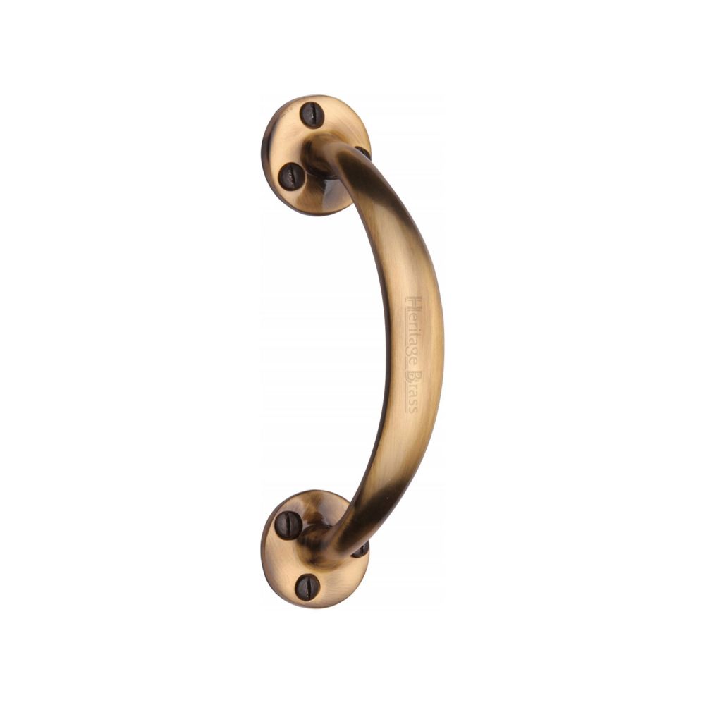 This is an image of a Heritage Brass - Pull Handle Antique Brass Finish, v1140-at that is available to order from T.H Wiggans Ironmongery in Kendal.