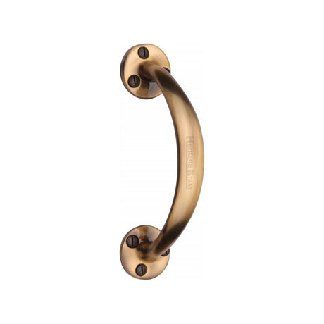 This is an image of a Heritage Brass - Pull Handle Antique Brass Finish, v1140-at that is available to order from T.H Wiggans Ironmongery in Kendal.