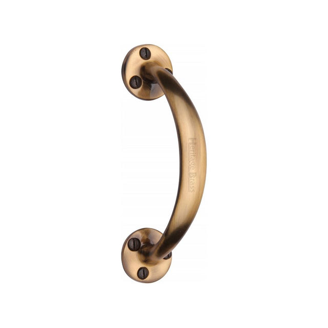 This is an image of a Heritage Brass - Pull Handle Antique Brass Finish, v1140-at that is available to order from T.H Wiggans Ironmongery in Kendal.