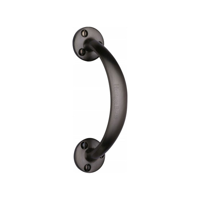 This is an image of a Heritage Brass - Pull Handle Matt Bronze Finish, v1140-mb that is available to order from T.H Wiggans Ironmongery in Kendal.