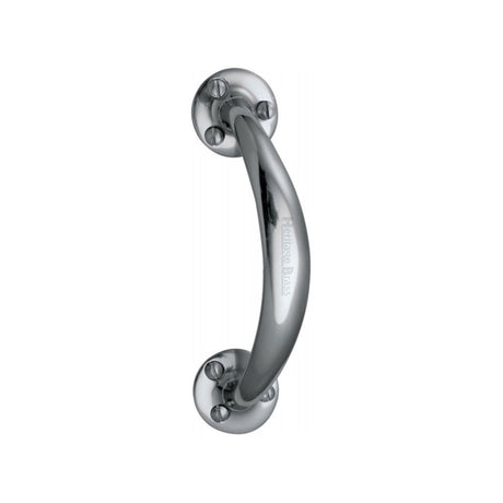 This is an image of a Heritage Brass - Pull Handle Polished Chrome Finish, v1140-pc that is available to order from T.H Wiggans Ironmongery in Kendal.