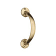 This is an image of a Heritage Brass - Pull Handle Satin Brass Finish, v1140-sb that is available to order from T.H Wiggans Ironmongery in Kendal.