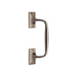 This is an image of a Heritage Brass - Door Pull Handle Cranked Design 8" Satin Nickel Finish, v1150-202-sn that is available to order from T.H Wiggans Ironmongery in Kendal.
