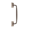 This is an image of a Heritage Brass - Door Pull Handle Cranked Design 12" Satin Nickel Finish, v1150-310-sn that is available to order from T.H Wiggans Ironmongery in Kendal.