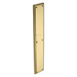 This is an image of a Heritage Brass - Fingerplate 462 x 76mm - Polished Brass Finish, v1166-pb that is available to order from T.H Wiggans Ironmongery in Kendal.