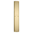 This is an image of a Heritage Brass - Fingerplate 462 x 76mm - Satin Brass Finish, v1166-sb that is available to order from T.H Wiggans Ironmongery in Kendal.