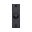 This is an image of a Heritage Brass - Rectangular Bell Push Matt Black finish, v1182-bkmt that is available to order from T.H Wiggans Ironmongery in Kendal.