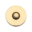 This is an image of a Heritage Brass - Round Bell Push Polished Brass finish, v1184-pb that is available to order from T.H Wiggans Ironmongery in Kendal.