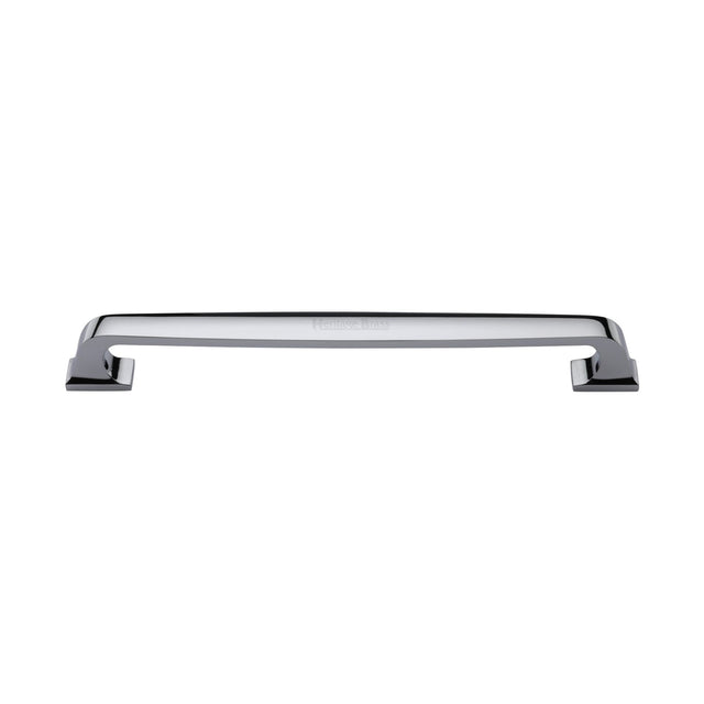 This is an image of a Heritage Brass - Door Pull Handle Durham Design 345mm Polished Chrome Finish, v1210-345-pc that is available to order from T.H Wiggans Ironmongery in Kendal.
