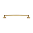 This is an image of a Heritage Brass - Door Pull Handle Durham Design 345mm Satin Brass Finish, v1210-345-sb that is available to order from T.H Wiggans Ironmongery in Kendal.