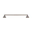 This is an image of a Heritage Brass - Door Pull Handle Durham Design 345mm Satin Nickel Finish, v1210-345-sn that is available to order from T.H Wiggans Ironmongery in Kendal.