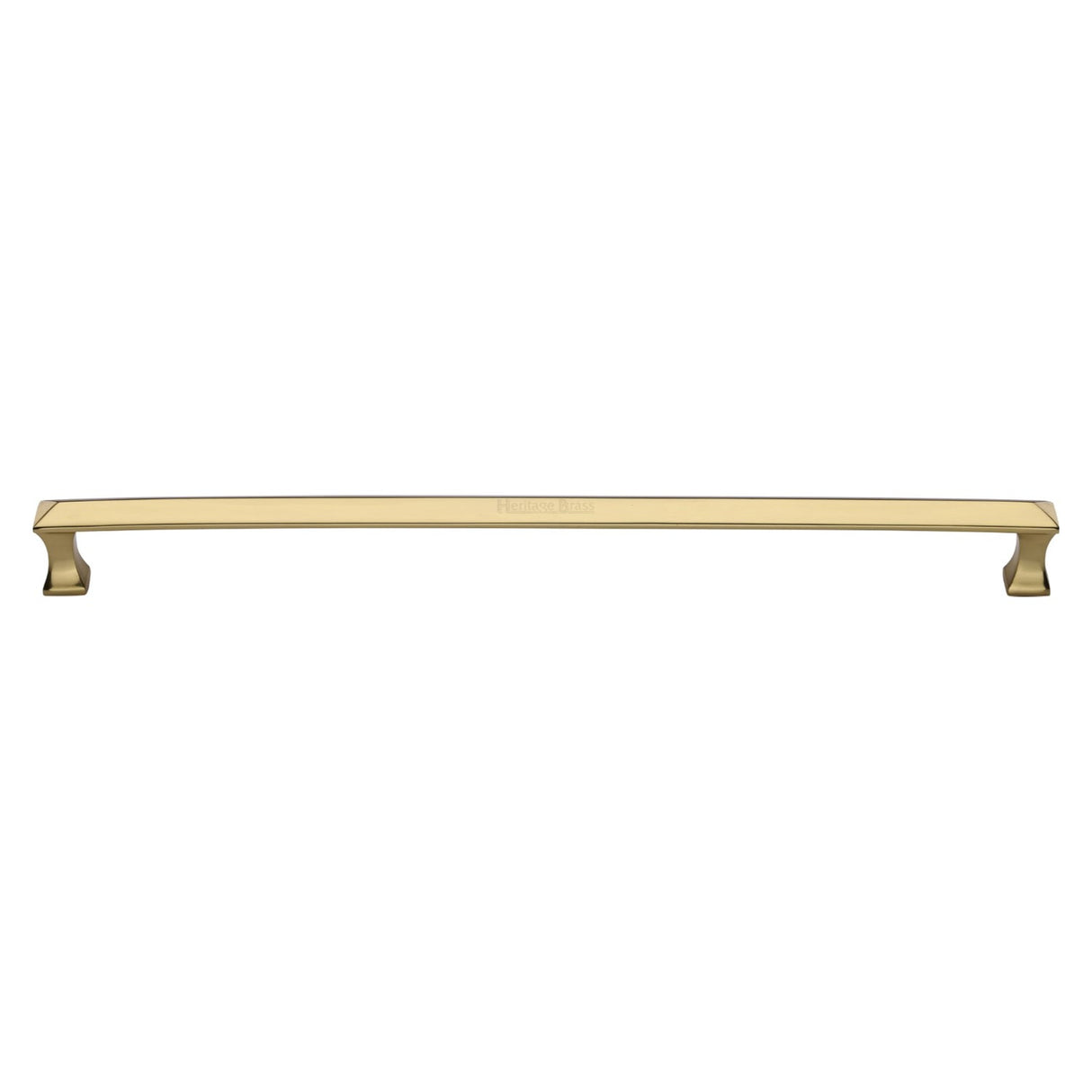 This is an image of a Heritage Brass - Door Pull Handle Pyramid Design 478mm Polished Brass Finish, v1232-478-pb that is available to order from T.H Wiggans Ironmongery in Kendal.