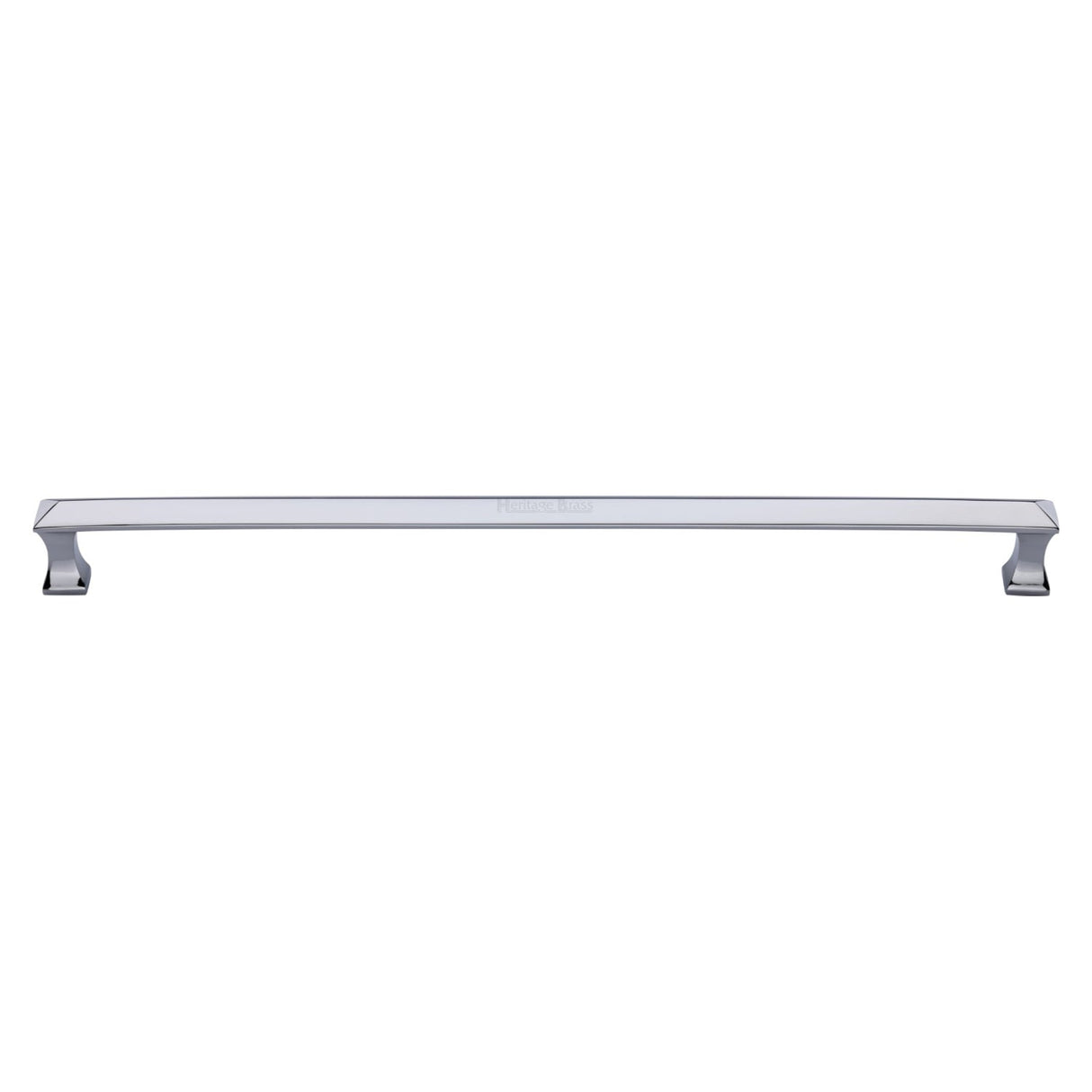 This is an image of a Heritage Brass - Door Pull Handle Pyramid Design 478mm Polished Chrome Finish, v1232-478-pc that is available to order from T.H Wiggans Ironmongery in Kendal.