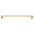 This is an image of a Heritage Brass - Door Pull Handle Pyramid Design 478mm Satin Brass Finish, v1232-478-sb that is available to order from T.H Wiggans Ironmongery in Kendal.
