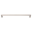 This is an image of a Heritage Brass - Door Pull Handle Pyramid Design 478mm Satin Nickel Finish, v1232-478-sn that is available to order from T.H Wiggans Ironmongery in Kendal.