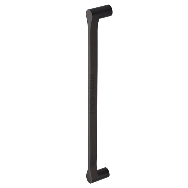This is an image of a Heritage Brass - Door Pull Handle Gio Design 484mm Matt Bronze Finish, v1238-484-mb that is available to order from T.H Wiggans Ironmongery in Kendal.