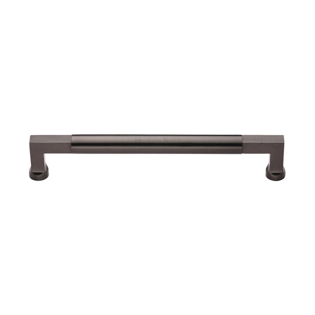This is an image of a Heritage Brass - Door Pull Handle Bauhaus Design 330mm Matt Bronze Finish, v1312-330-mb that is available to order from T.H Wiggans Ironmongery in Kendal.