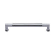 This is an image of a Heritage Brass - Door Pull Handle Bauhaus Design 330mm Polished Chrome Finish, v1312-330-pc that is available to order from T.H Wiggans Ironmongery in Kendal.