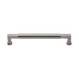 This is an image of a Heritage Brass - Door Pull Handle Bauhaus Design 330mm Satin Nickel Finish, v1312-330-sn that is available to order from T.H Wiggans Ironmongery in Kendal.
