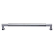 This is an image of a Heritage Brass - Door Pull Handle Bauhaus Design 483mm Polished Chrome Finish, v1312-483-pc that is available to order from T.H Wiggans Ironmongery in Kendal.