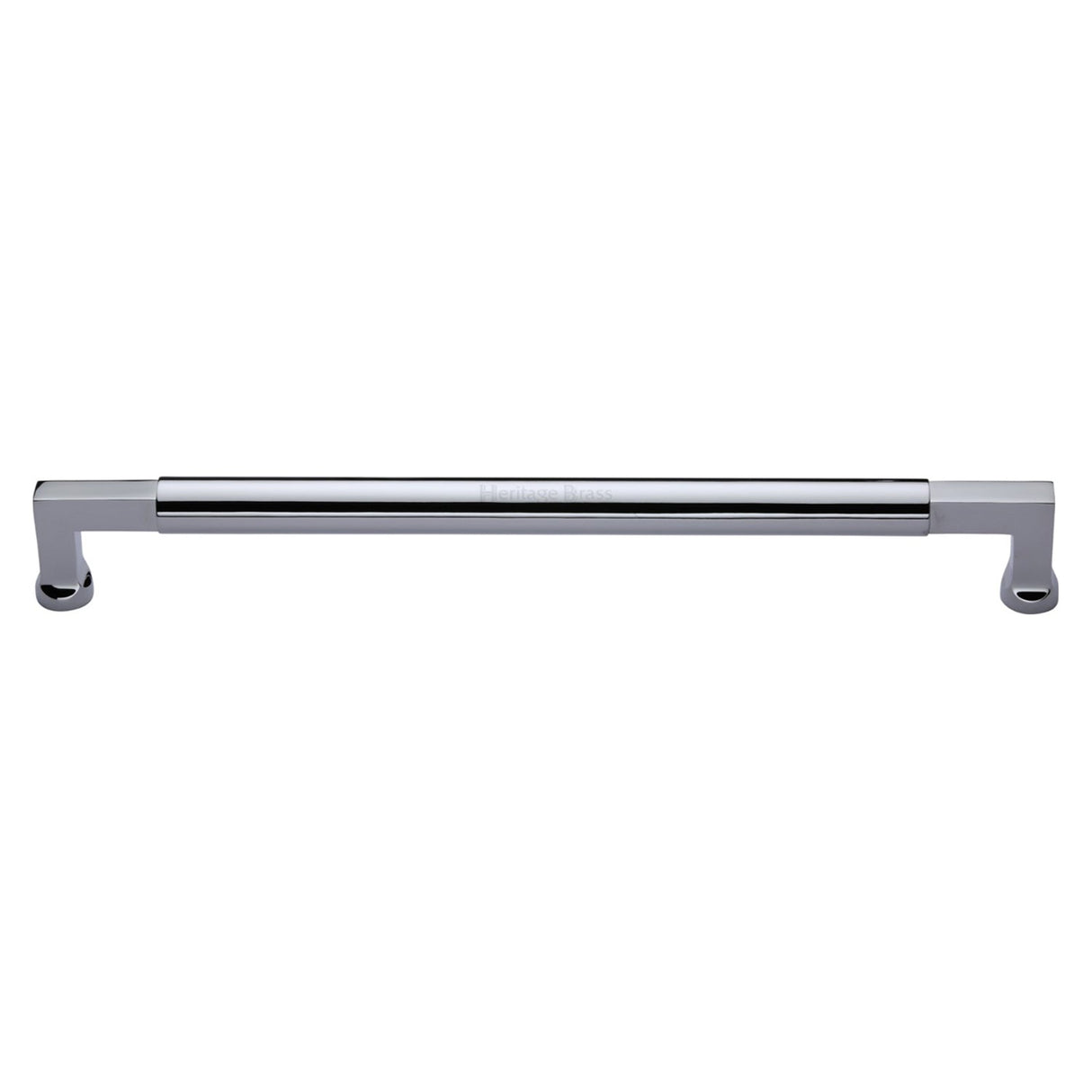 This is an image of a Heritage Brass - Door Pull Handle Bauhaus Design 483mm Polished Chrome Finish, v1312-483-pc that is available to order from T.H Wiggans Ironmongery in Kendal.