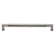 This is an image of a Heritage Brass - Door Pull Handle Bauhaus Design 483mm Satin Nickel Finish, v1312-483-sn that is available to order from T.H Wiggans Ironmongery in Kendal.