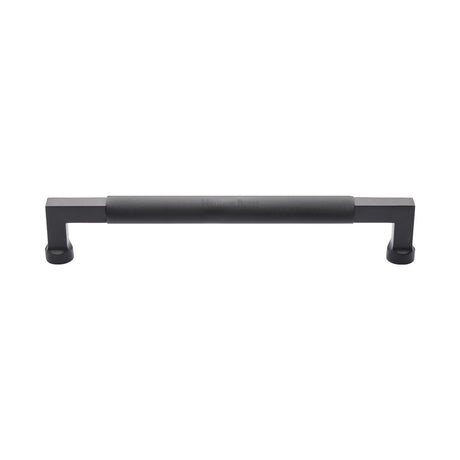 This is an image of a Heritage Brass - Door Pull Handle Bar Design 330mm Matt Bronze Finish, v1315-330-mb that is available to order from T.H Wiggans Ironmongery in Kendal.