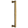 This is an image of a Heritage Brass - Door Pull Handle Deco Design 305mm Antique Brass Finish, v1334-305-at that is available to order from T.H Wiggans Ironmongery in Kendal.