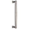 This is an image of a Heritage Brass - Door Pull Handle Deco Design 305mm Polished Nickel Finish, v1334-305-pnf that is available to order from T.H Wiggans Ironmongery in Kendal.