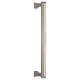 This is an image of a Heritage Brass - Door Pull Handle Deco Design 305mm Satin Nickel Finish, v1334-305-sn that is available to order from T.H Wiggans Ironmongery in Kendal.