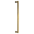 This is an image of a Heritage Brass - Door Pull Handle Deco Design 457mm Antique Brass Finish, v1334-457-at that is available to order from T.H Wiggans Ironmongery in Kendal.